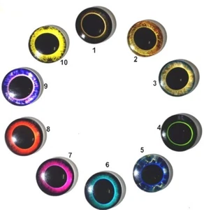 Glasaugen 30mm Cabochons, Scrapbooking, Puppenherstellung, Monster Augäpfel 2St. - Picture 1 of 14