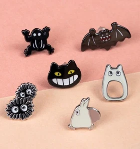 Studio Ghibli (My Neighbour Totoro) Set of 6 Earrings Ghibli Official Japan - Picture 1 of 4