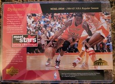 1996-97 Collector's Choice - Meet the Stars Michael Jordan Exchange jumbo 5"x7"