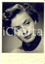 1954 CINEMA Actress Ingrid BERGMAN - 10x15cm AUTOGRAPH Serial Photo