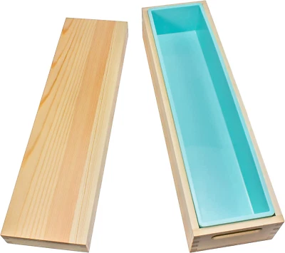 Деревянные формы для мыловарения большие - 5 фунтов формы для мыла буханка с крышкой, прямоугольные - Изображение 1 из 4