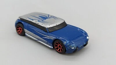 Coche diecast Mattel Hot Wheels 2007 azul y plata Marvel Spider-Man 1:64 Foto 1 de 4