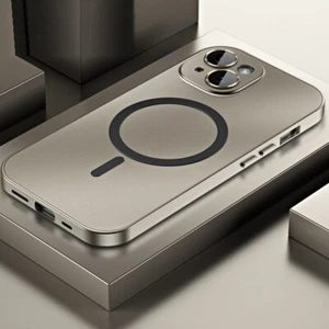 Aluminum Alloy Magnetic Magsafe Phone Case For iPhone 16 15 Pro Max 14 13 Cover - Picture 1 of 19