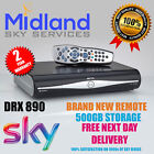 SKY+/PLUS HD BOX 500GB SLIMLINE RECEIVER DRX890 + BRAND NEW REMOTE& POWER CABLE
