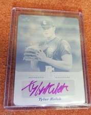 Tyler Kolek  Auto  1/1  Leaf 2013 PG Black Printing Plate Miami Marlins  1st Rd.