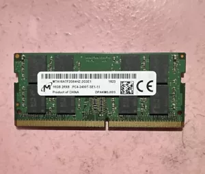 Micron 16GB 2Rx8 PC4-19200 DDR4-2400 Laptop Ram Memory MTA16ATF2G64HZ-2G3E1 - Picture 1 of 2