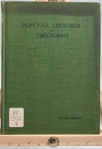Popular Lectures on Theosophy By Annie Besant 1919 Hollywood, Reincarnation - Picture 1 of 5