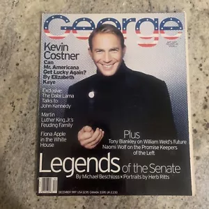 George Magazine December 1997 Kevin Costner Martin Luther King Jr Dali Lama JFK - Picture 1 of 12