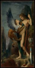 Oedipus and the Sphinx : Gustave Moreau : 1864 : Archival Quality Art Print