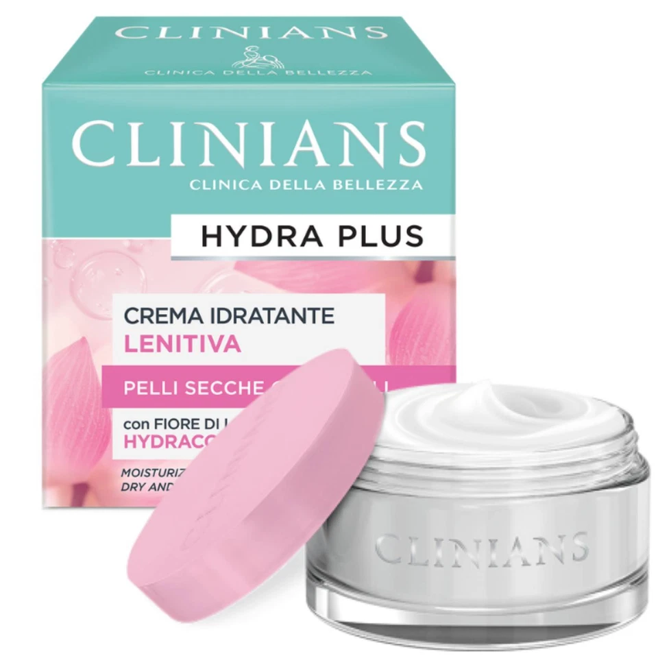 Clinians Hydra Plus Crema Viso Idratante Lentiva Per Pelli Secche o Sensibili 50 - Immagine 1 di 3