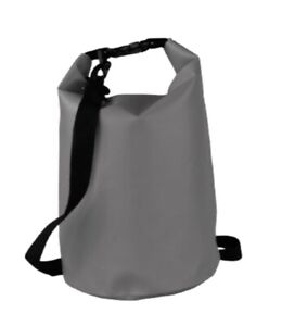 Lot of 12 Pieces - 10 Liter Waterproof Dry Bags with Fold Closure –Gray
