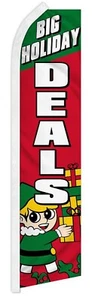 Big Holiday Deals Advertising 2.5'x11.5' Super-Knit Poly Super Flag Banner - Picture 1 of 6