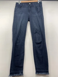 Pantalones de mezclilla PAIGE Verdugo crop lavado oscuro para mujer talla 28 - Imagen 1 de 8