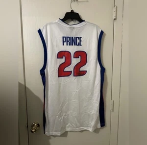 Autographed Tayshaun Prince Detroit Pistons Reebok Men's XL New with tags READ - Picture 1 of 12