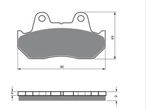 PASTIGLIE FRENO SINTERIZZATE HONDA VF700-CB750-XLV750R/XINGFU XF150 - Foto 1 di 2