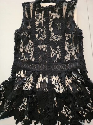 Express Top Mujer Encaje Negro Talla XSP T535 Foto 1 de 4