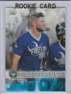 TIM TEBOW ROOKIE CARD Minor League Baseball 2018 Topps COLUMBIA FIREFLIES RC! - Picture 1 of 2