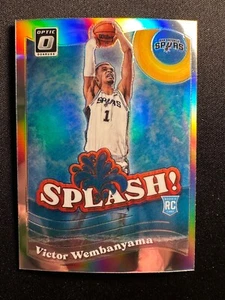 2023-24 Donruss Optic  - Victor Wembanyama #6 RC Silver Holo Splash!  NM - Spurs - Picture 1 of 2