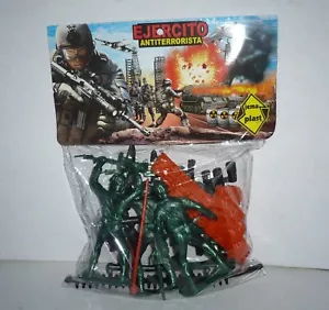Mexican Ejercito Antiterrorista Set - Plastic Toy Figures Soldier Made In México - Picture 1 of 11