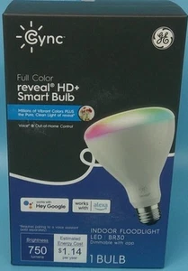 GE Cync 93130127 Full Color Reveal HD+ Smart Bulb Model CLEDR309CDRV-OT - Picture 1 of 4