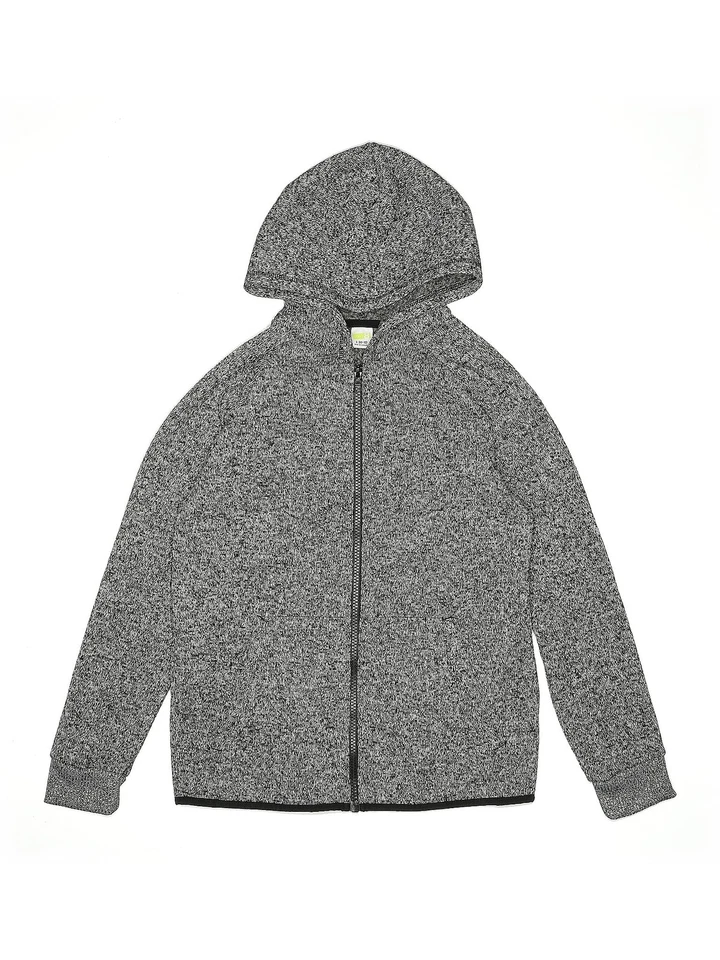 Sudadera con capucha gris con cremallera Crazy 8 Girls grandes Foto 1 de 2