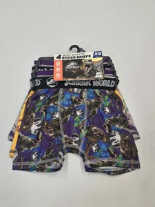Jurassic World Boys' 4-Pack Athletic Boxer Briefs Size XSmall XS (4/5) New G - Picture 1 of 6