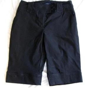 Junior Size 5 Black Walking Shorts Reitmans Canada Inseam 13" Stretch - Picture 1 of 6