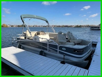2009 Bennington 1875 FSI 18' Pontoon 450 Electric 48V Ran 11/2025 Bimini Top - Image 1 of 4