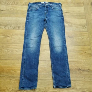 Tommy Hilfiger Denton Stretch Jeans Mens W36 L34 Blue Slim Fit Straight Leg - Picture 1 of 11