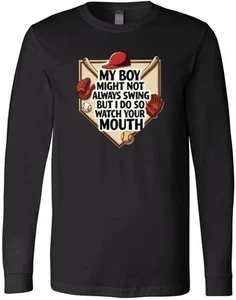 Funny Baseball Mom Sports Humor Gift For Mother Little League T-Shirt - Picture 1 of 3