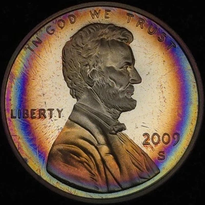 2009-S Lincoln Bicentennial Cent 🌈 COLOR - Ch Gem Proof - Professional Life *91 - Image 1 of 4