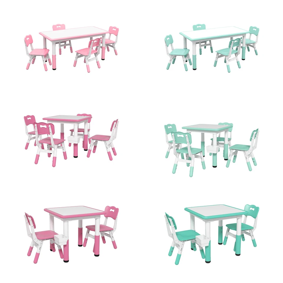 Qaba高度可调节儿童桌椅日托用 — 第 1/1 张图片