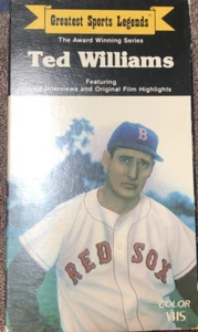 TED WILLIAMS Greatest Sports Legends VHS TAPE 1989 Boston Red Sox MLB HOF - Picture 1 of 3