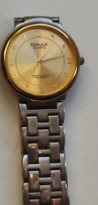 Omax vintage mens wrist watch, running, new battery bn722 - Picture 1 of 6