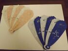 2 Die Cut Tattered Lace Peony Fan cut in Assorted Pearlscent coloured Card B586