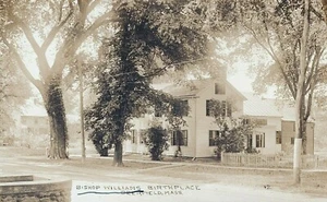FOTO REAL RPPC, DEERFIELD MASSACHUSETTS, BISHOP WILLIAMS LUGAR DE NACIMIENTO 1904-1918 - Imagen 1 de 2