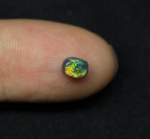 Gem Black Opal From Lightning Ridge, Australia - Picture 1 of 8