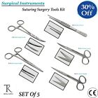 Zahnarzt Schere Chirurgische Labor Zange Nhen Chirurgie Instrumente Kit 5 Pcs