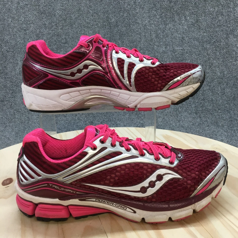 Saucony Zapatos Mujer 10.5 Triunfo 11 Tenis Rosa Con Cordones Atléticos Bajos S10223-5 Foto 1 de 4