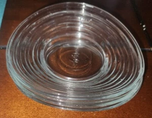 3er Set LAV Dreieck Glas Türkische Tee Untertassen, Europäische Herstellung Klar Teeteller - Bild 1 von 3