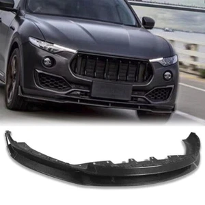 Divisor de alerón labial de parachoques delantero de fibra de carbono 1X para Maserati Levante 2017-2023 - Imagen 1 de 7