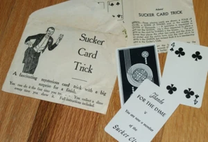ADAMS Sucker Card Trick (vintage 1960s) --nostalgic & fun collectible TMGS - Bild 1 von 4