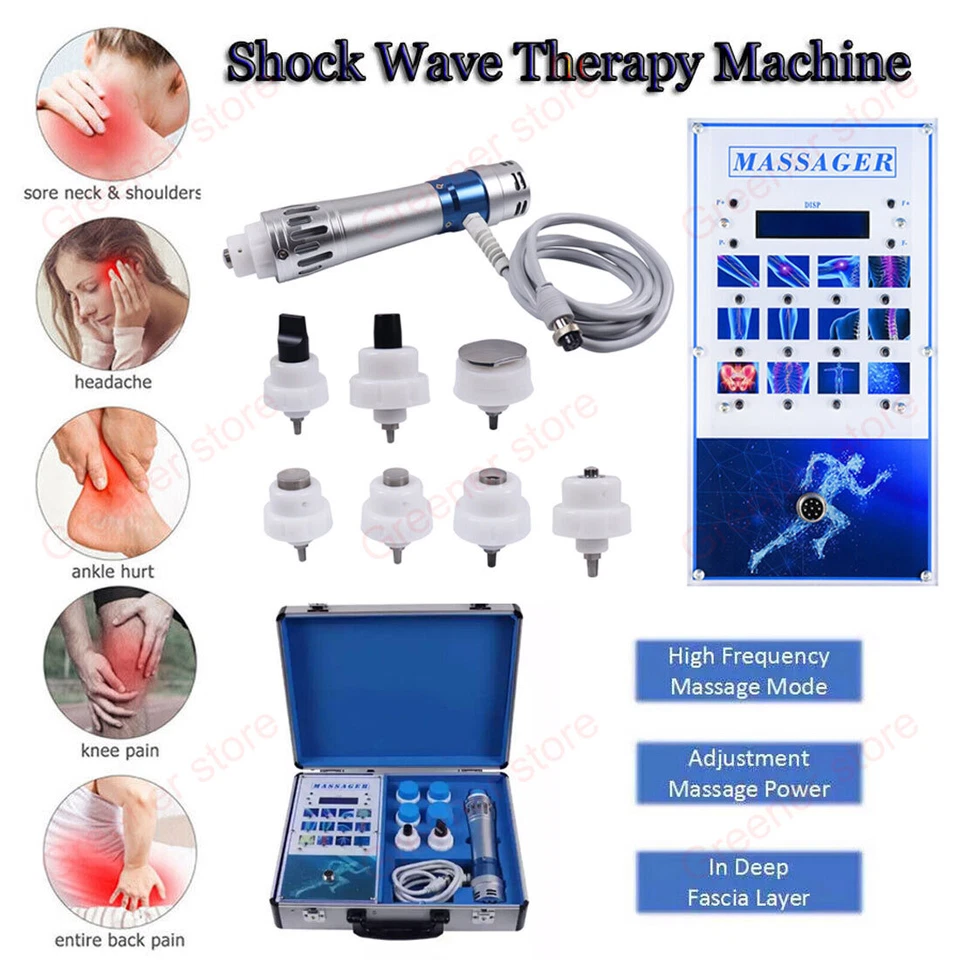 ED Shock Wave Therapy Machine Pain Relief ED Treatment Muscle Body Massager - Image 1 of 4