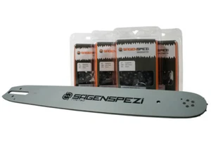 Schwert + 4 Ketten passend für Stihl MS 270 MS 280 40 cm 325" 67 TG 1,6 mm chain - Picture 1 of 1