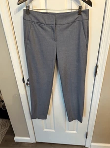 Loft long dress pants size 4 Marissa cut blue and white dress pants work pants - Picture 1 of 5