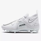 Nike Alpha Menace Pro 3 White/Black Football Cleats CT6649-109 Men's Size 11 NEW