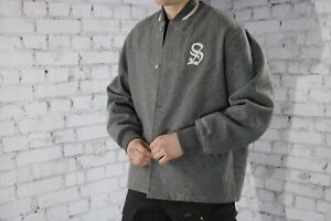 15aw supreme Varsity Wool Jacket スタジャン黒S スタジャン 【メーカー公式ショップ】
