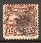United States Scott # 113 F/VF Used 1869 2 Cent Post Horse and Rider