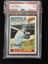 1977 Topps #580 George Brett PSA 7 NM (945)