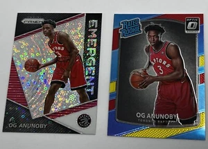 (2) OG Anunoby 2017-18 Optic RC #178 Prizm Silver EM-OGA New York Knicks - Picture 1 of 5